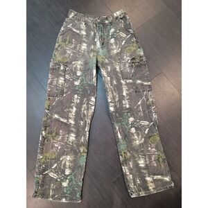 Manfinity Men's Cargo Camo pants real tree Pro-Owned 28x30 no size tag